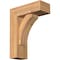 Ekena Millwork Thorton Block Smooth Bracket w/ Offset Brace, Western Red Cedar, 5 1/2"W x 14"D x 18"H BKT0604X14X18THR05SWR - alternate 1